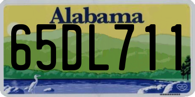 AL license plate 65DL711