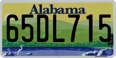 AL license plate 65DL715