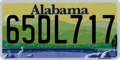 AL license plate 65DL717