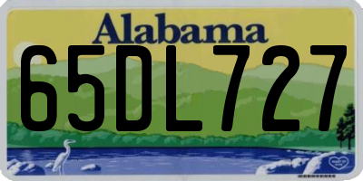 AL license plate 65DL727