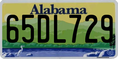 AL license plate 65DL729