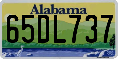 AL license plate 65DL737