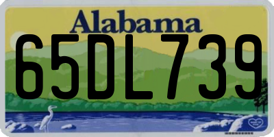 AL license plate 65DL739