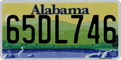 AL license plate 65DL746