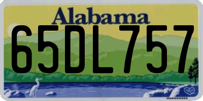 AL license plate 65DL757