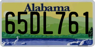 AL license plate 65DL761