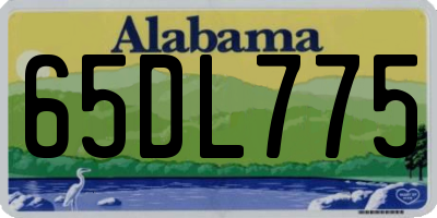 AL license plate 65DL775