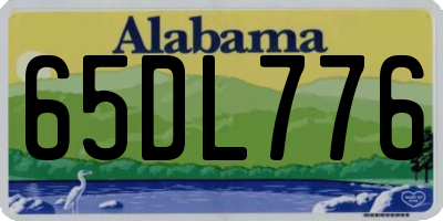 AL license plate 65DL776