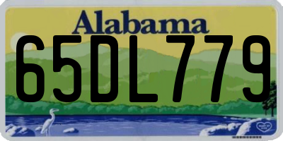 AL license plate 65DL779