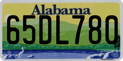 AL license plate 65DL780