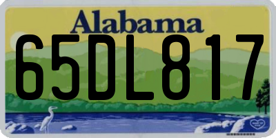 AL license plate 65DL817