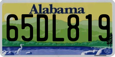 AL license plate 65DL819