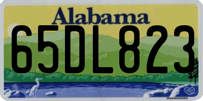 AL license plate 65DL823