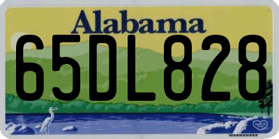 AL license plate 65DL828