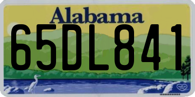 AL license plate 65DL841
