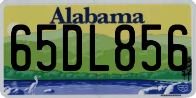 AL license plate 65DL856