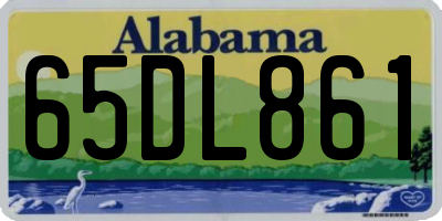 AL license plate 65DL861