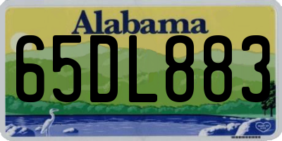 AL license plate 65DL883