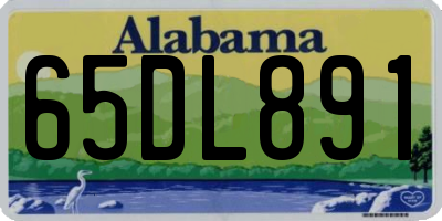 AL license plate 65DL891