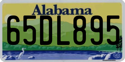 AL license plate 65DL895