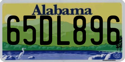 AL license plate 65DL896
