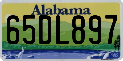 AL license plate 65DL897