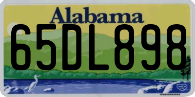 AL license plate 65DL898