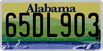 AL license plate 65DL903
