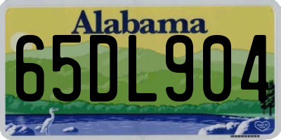 AL license plate 65DL904