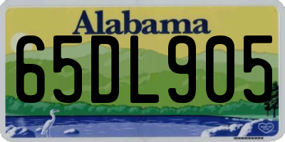 AL license plate 65DL905