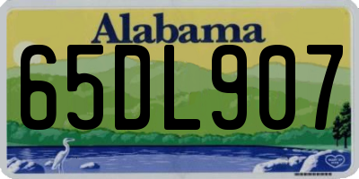 AL license plate 65DL907