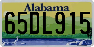AL license plate 65DL915