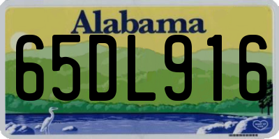 AL license plate 65DL916