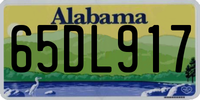 AL license plate 65DL917