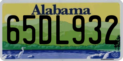 AL license plate 65DL932