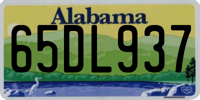 AL license plate 65DL937