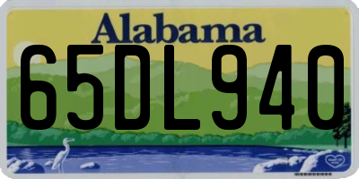 AL license plate 65DL940