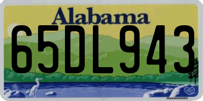 AL license plate 65DL943