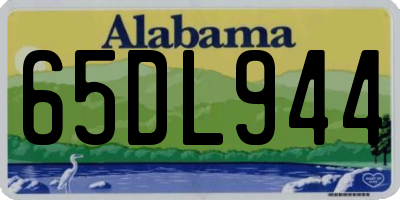 AL license plate 65DL944