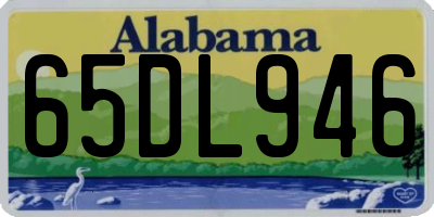 AL license plate 65DL946