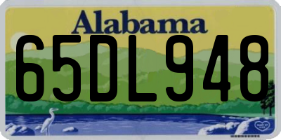 AL license plate 65DL948