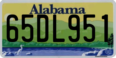 AL license plate 65DL951