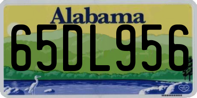 AL license plate 65DL956