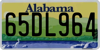 AL license plate 65DL964