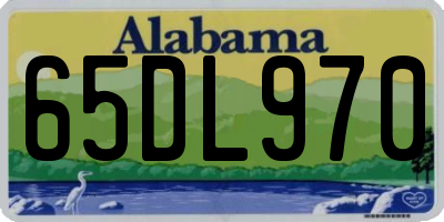 AL license plate 65DL970