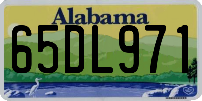 AL license plate 65DL971