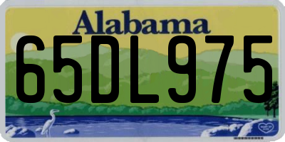 AL license plate 65DL975
