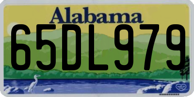 AL license plate 65DL979