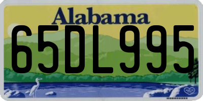 AL license plate 65DL995