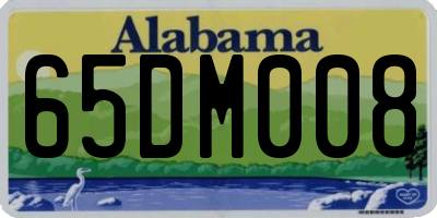 AL license plate 65DM008